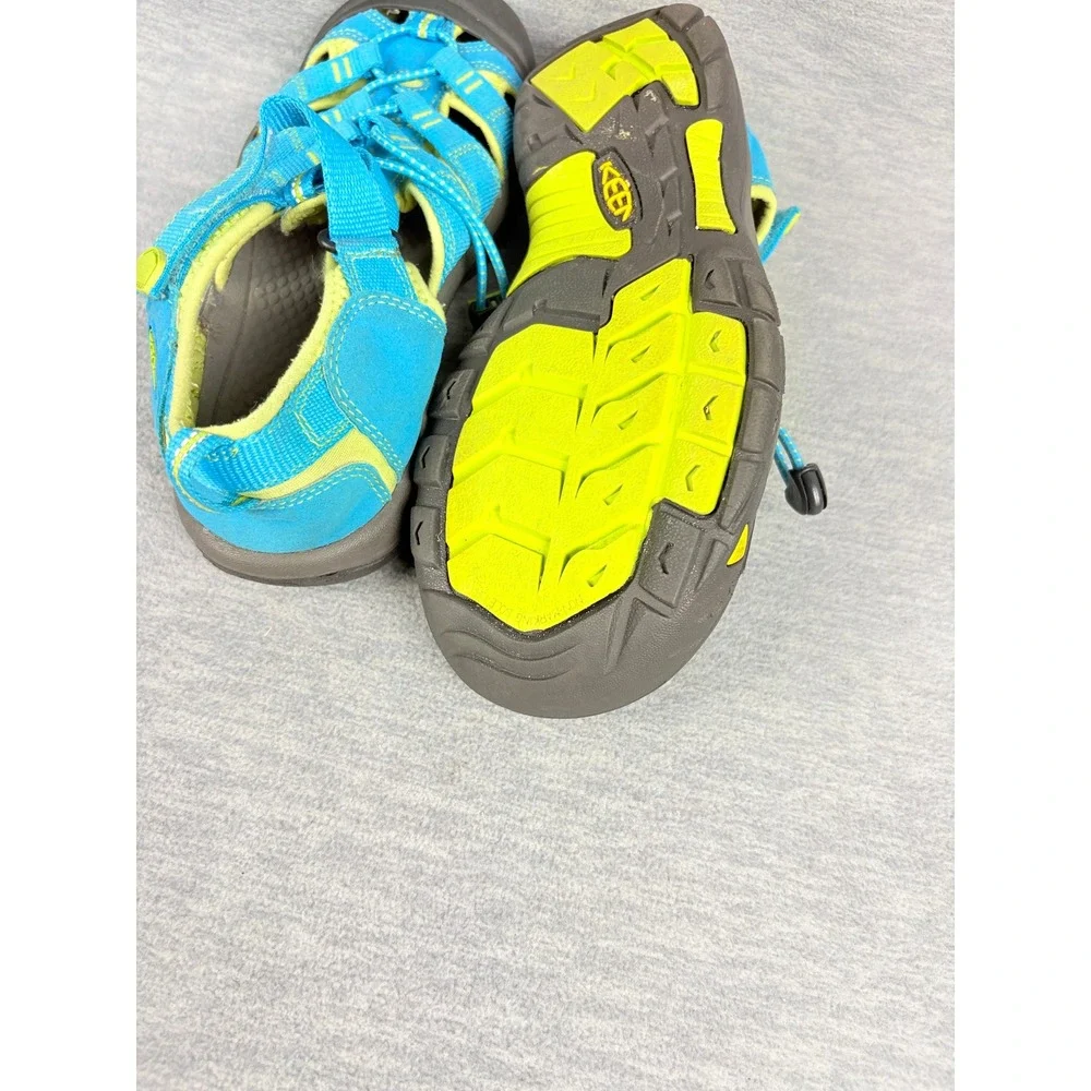 Keen Newport H2 Water Sandals Kids 6 Blue Lime Green Waterproof Hiking GorpCore